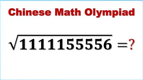 Math Olympiad Simplify Chinese Junior Mathematical Olympiad