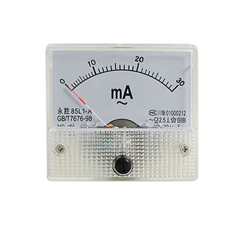 Sourcingmap L A Ac Ma Rectangle Analog Panel Ammeter Gauge