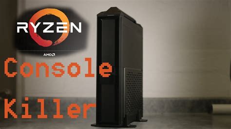 AMD Ryzen Console Killer Gaming PC Build W SilverStone ML08B H YouTube