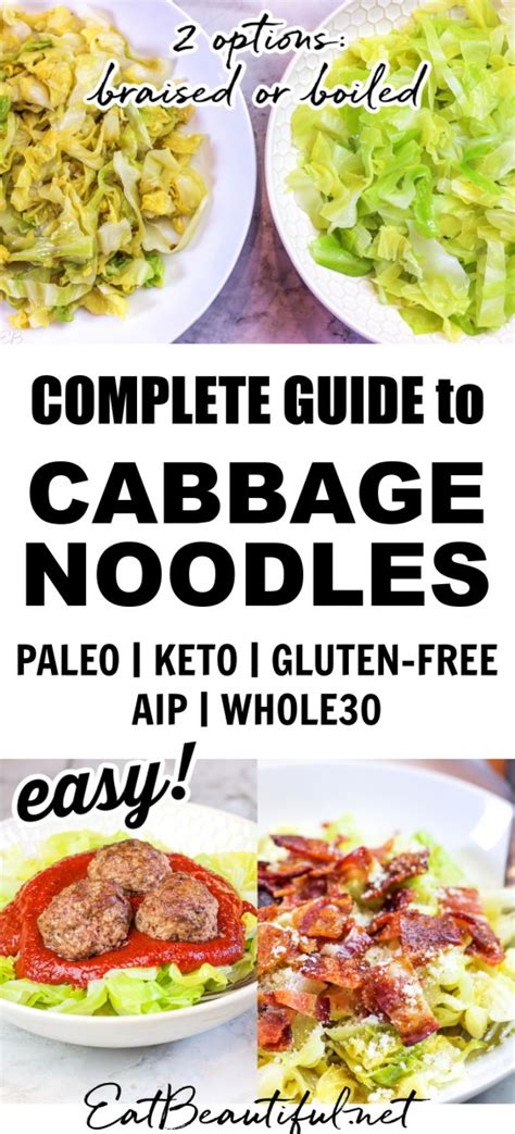 Complete Guide To Cabbage Noodles Pasta Alternative — Paleo Aip