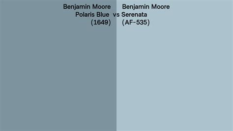 Benjamin Moore Polaris Blue Vs Serenata Side By Side Comparison