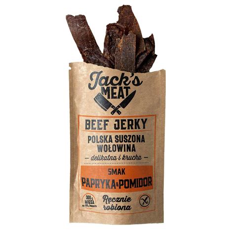 Suszona Wo Owina Jack S Meat Beef Jerky O Smaku Papryki I Pomidor W