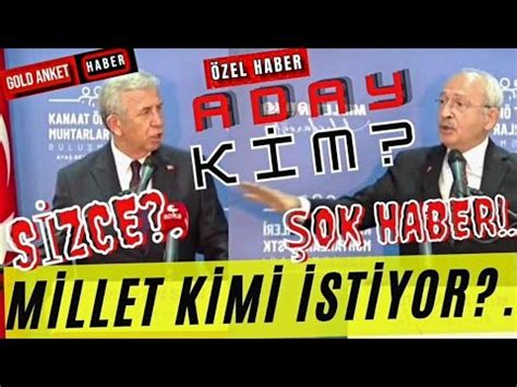 GOLD ANKET HABER MİLLET KİMİ İSTİYOR KILIÇDAROĞLUMU YAVAŞMI