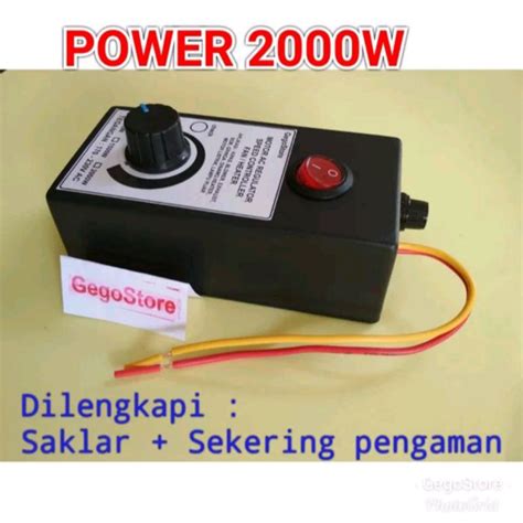 Jual Dimmer Pengatur Kecepatan Gerinda Penurun Peredup Inverter Lampu