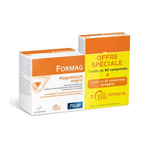 Formag Magnésium Marin Boîte de 90 comprimés 1 Boîte de 30 comprimés