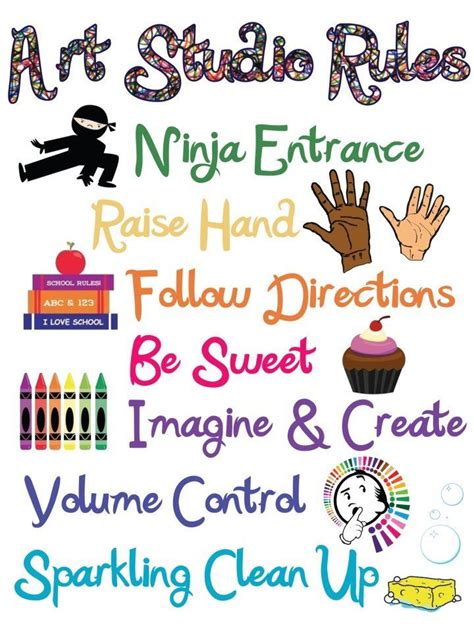 Elementary Art Classroom Rules For Elementary Art Rules That Are Simple With Picture