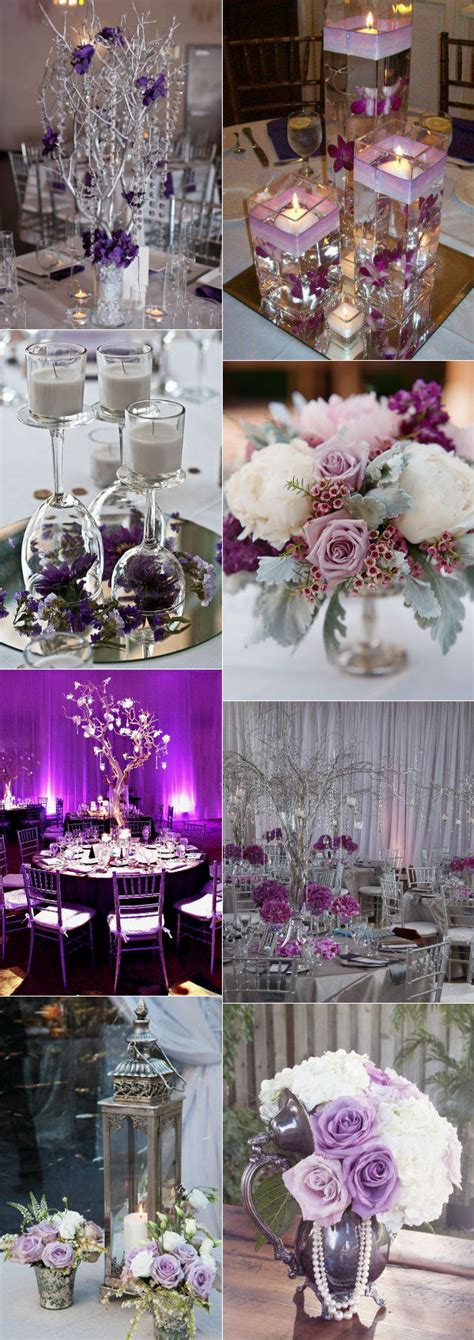 Stunning Wedding Color Ideas In Shades Of Purple And Silver Blog