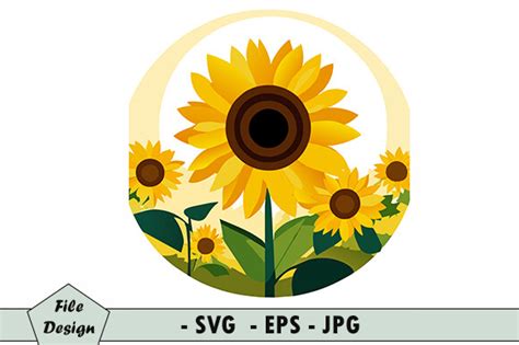 Sunflowers Graphic By Designart Adelahssa · Creative Fabrica