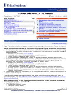 Gender Dysphoria Treatment - UHCprovider.com / gender-dysphoria-treatment-uhcprovider-com.pdf ...