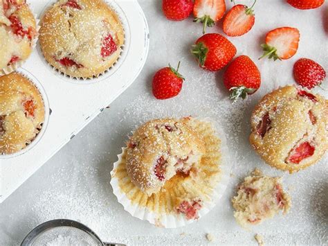 Muffins Aux Fraises Au Thermomix Cookomix