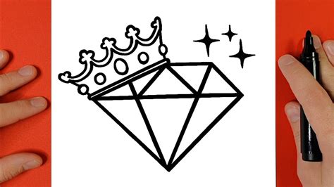 COMMENT DESSINER UN DIAMANT AVEC UN COURONNE TUTO DESSIN YouTube