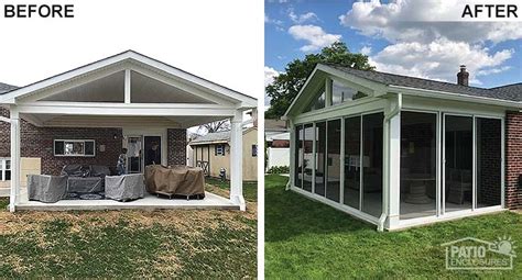 Before & After Sunroom Pictures | Patio Enclosures Projects