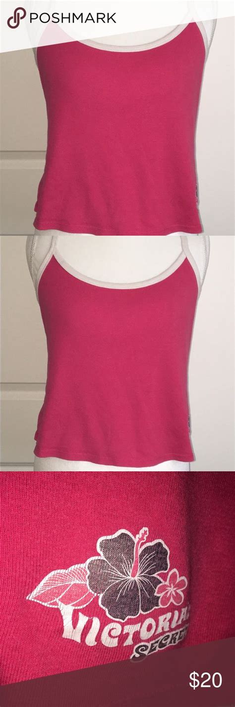 VICTORIAS SECRET Vintage Crop Tank Top Cropped Tank Top Crop Tank