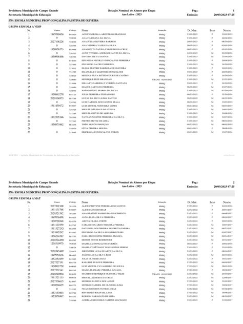 Relação Nominal 2003 Pdf