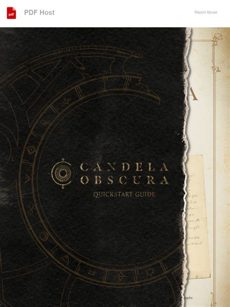 Candela Obscura Quickstart Guide - PDF Host | PDF