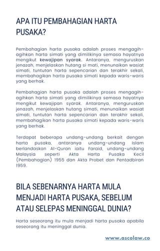 Panduan Mudah Pindahmilik Dan Pembahagian Rumah Dan Tanah Pusaka PDF