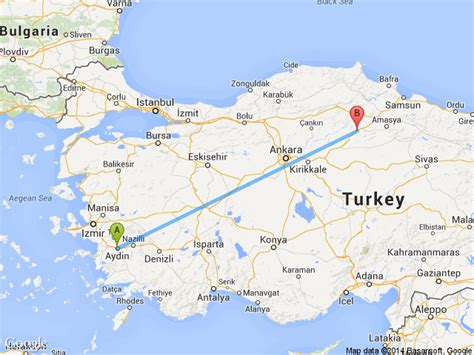 Aydın Çorum Arası Kaç Kilometre