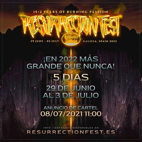 Resurrection Fest amplía su duración a cinco días y anticipa su cartel