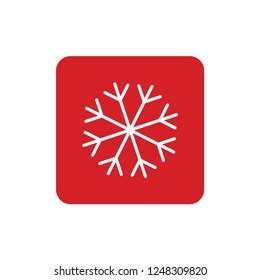 Snowflake Icon Logo Christmas Winter Theme Stock Vector Royalty Free