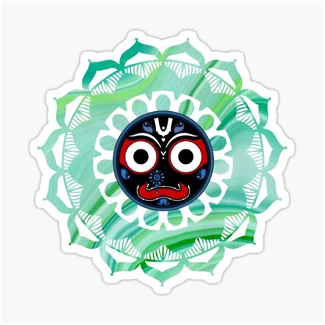 "Jagannath jai Jagannath lord Jagannath " Sticker for Sale by Krishnavi | Redbubble