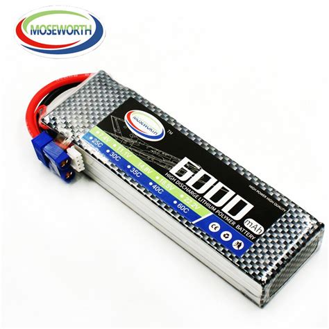 3S RC Drone LiPo Battery 11 1V 6000mAh 30C LiPo 3S For RC Airplane