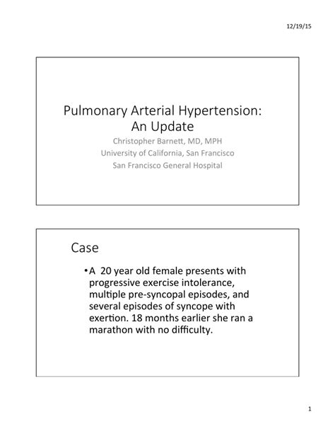 [pdf] Pulmonary Arterial Hypertension An Update Christopher Barne3 Pdf Document 691200