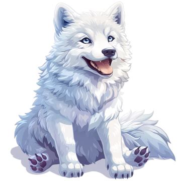 Cartoon White Wolf PNG Transparent Images Free Download | Vector Files ...