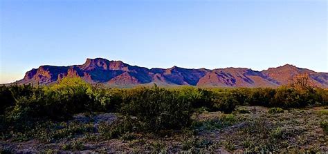 The Superstition Mountains At Sunset Photograph By Barbara Zahno Fine