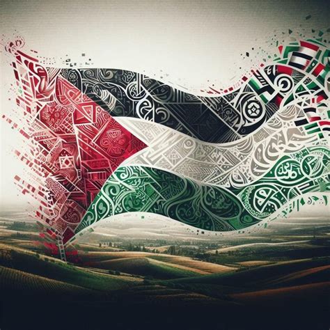 Premium Photo Contemporary Palestine Flag Design A Bold Statement Of