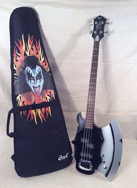 Used Cort Gs Axe 2 Gene Simmons Axe Electric Bass Guitar Reverb