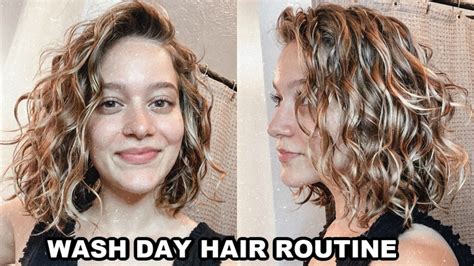 My Wavycurly Hair Routine Youtube