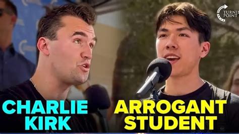 Charlie Kirk Puts Arrogant College Student In His Place Youtube