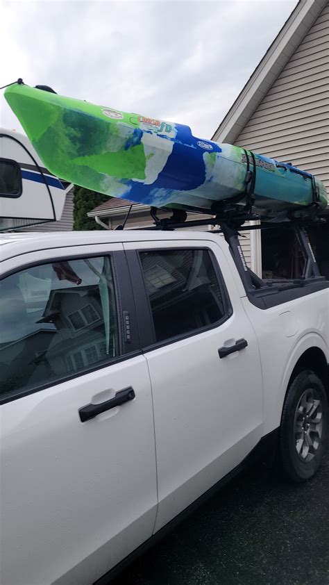 Update Thule Xsporter Mid Rack With Kayak Loaded Page 2 Mavericktruckclub 2022 Ford