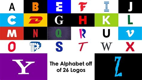 The Alphabet Off Of Logos Youtube