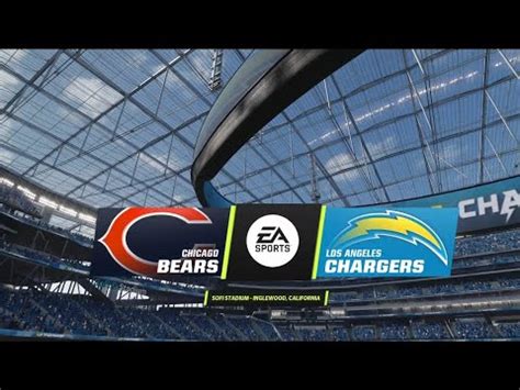 Bears Vs Chargers Simulation Madden Rosters Youtube