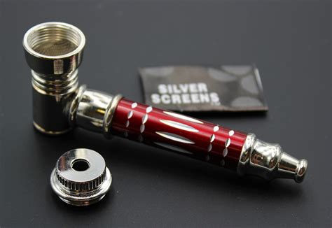 ORIGINAL RED METAL Smoking Pipe w/Lid – The Hippie Momma Shop