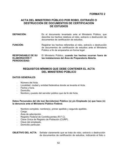 Acta Del Ministerio P Bl