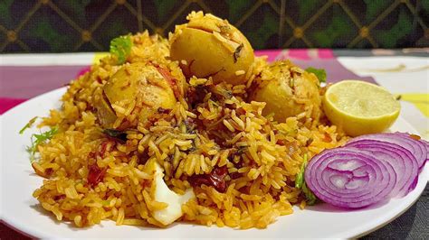 Egg Biryani Restaurant Style Egg Dum Biryani Anda Biryani Recipe