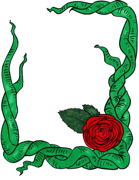 Rose Border by ratopiangirl on DeviantArt