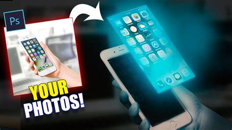 Glow Effect Photoshop Tutorial Glowing Mobile Screen 3d Glowing