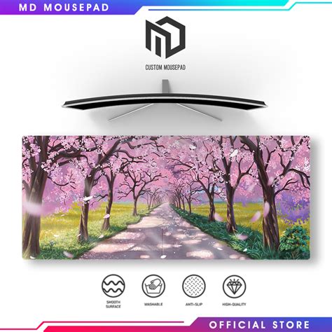 MD Mousepad Cherry Blossom Extended Mousepad Large Gaming