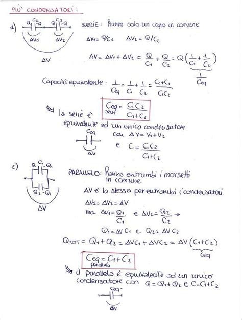 Fisica Elettrostatica Condensatori Dispensa La Matepratica