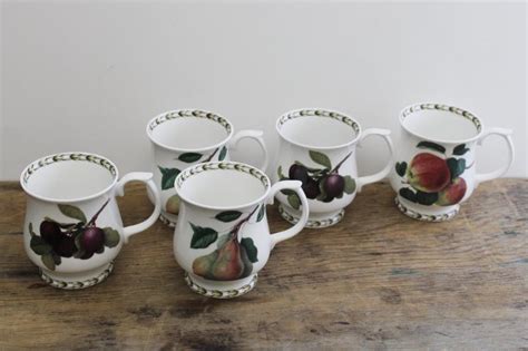 Vintage Botanical Prints Mugs Or Large Tea Cups Queens Fine Bone China