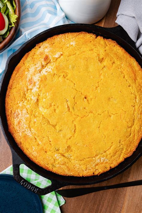 Green Chili Cheese Cornbread