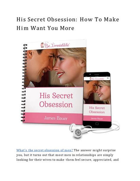 Ppt Crack His Secret Obsession The Secret Weapon To Captivate Your