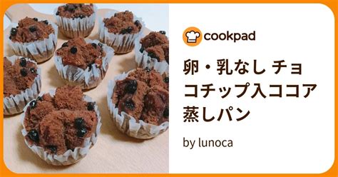 卵・乳なし チョコチップ入ココア蒸しパン By Lunoca 【クックパッド】 簡単おいしいみんなのレシピが394万品