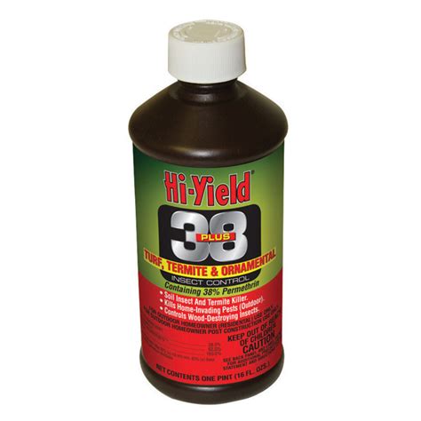 Hi Yield 38 Plus Insecticide Concentrate Turf Termite Ornamental Insect Killer 16 Oz