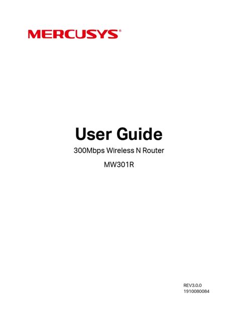 Mercusys | PDF | Ip Address | Router (Computing)