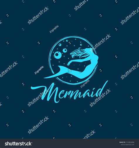 Mermaid Logo Design Modern Design Stock Vector Royalty Free