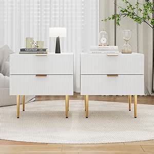 Amazon Smart Fendee Night Stand Set Of Mid Century Modern Night